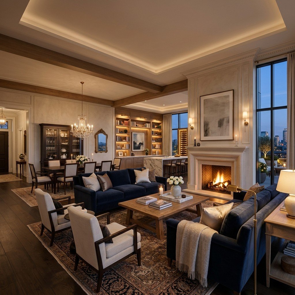 Grand Double Height Living