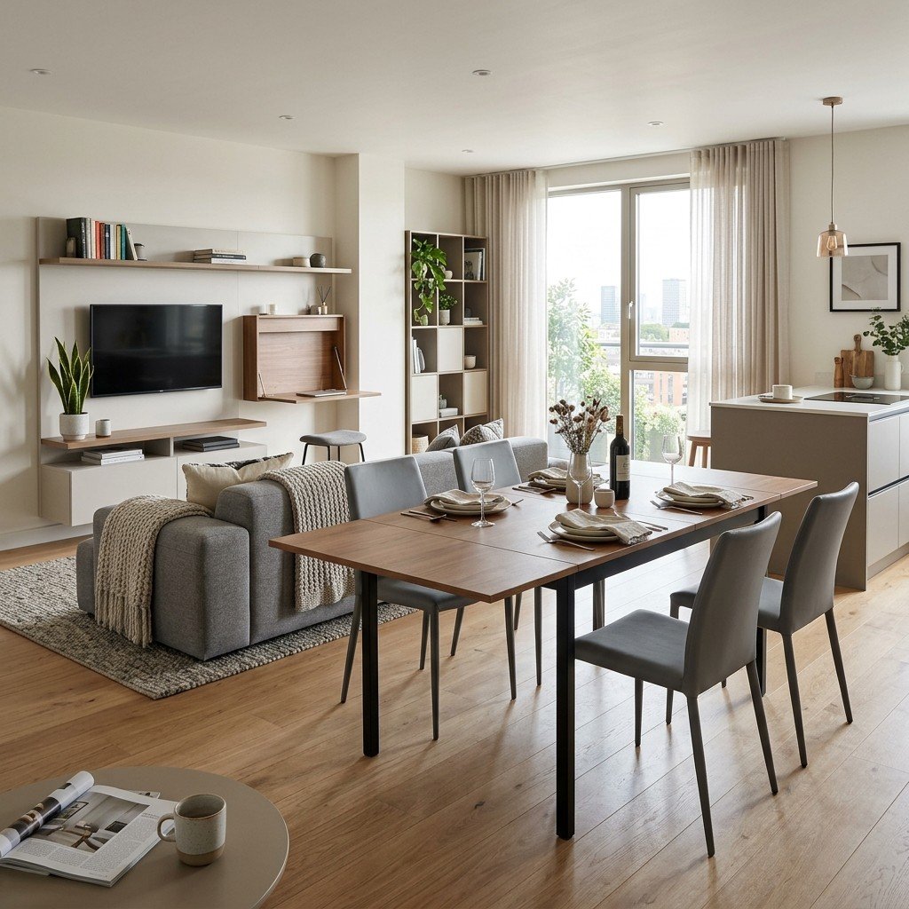 Foldable Dining Study &mdash; Space Saving Furniture Designs